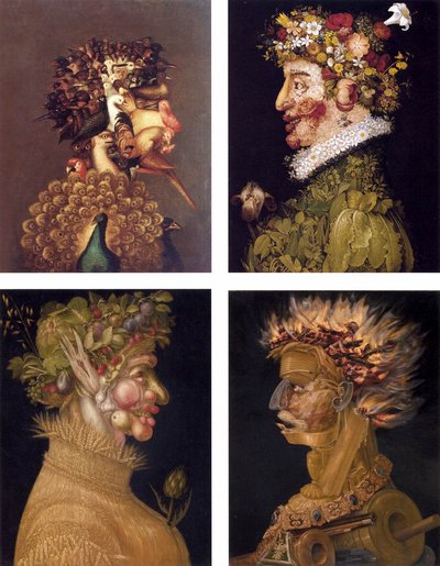 Pares de alegorías de Giuseppe Arcimboldo